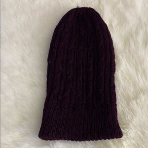 Elegant Purple Knit Beanie